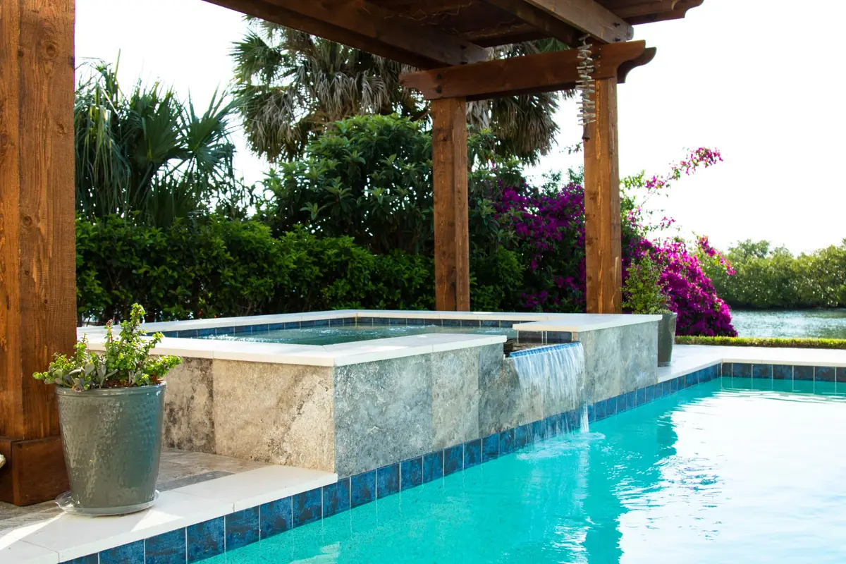 Pool & Spa custom pool by All Aqua Pools