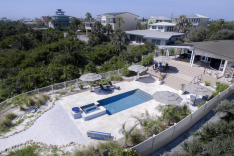 Custom pool just-yards from the ocean in New Smyrna Beach