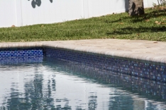 Close-up of tile work in custom pool by All Aqua Pools
